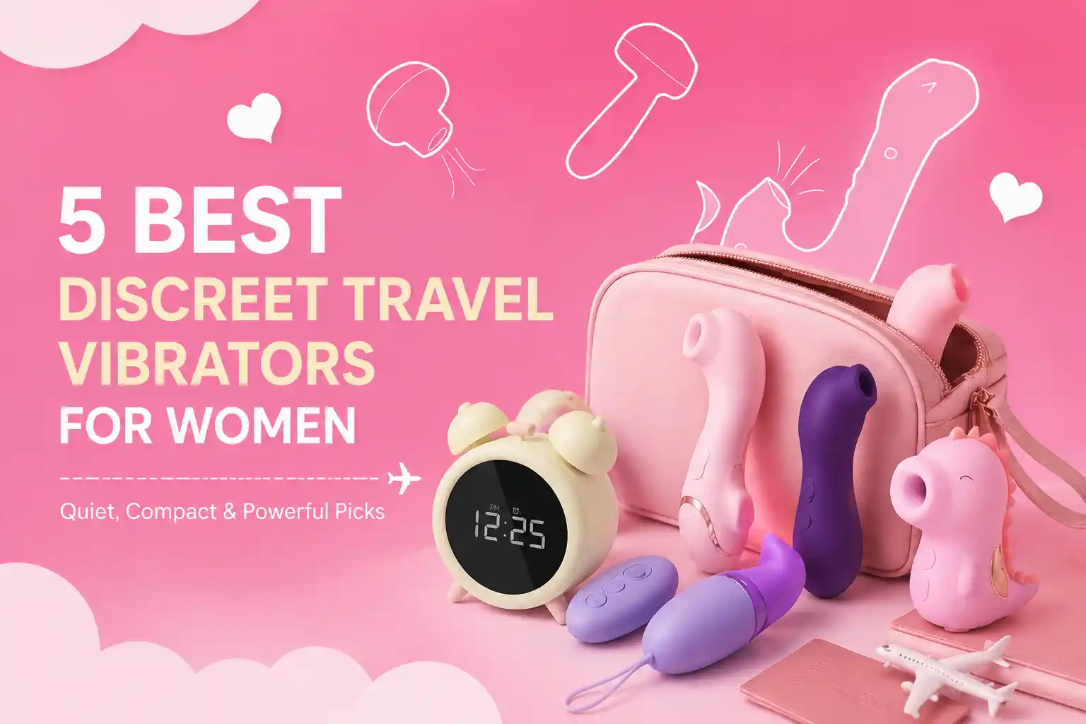 Best travel vibrators for women with discreet and compact designs