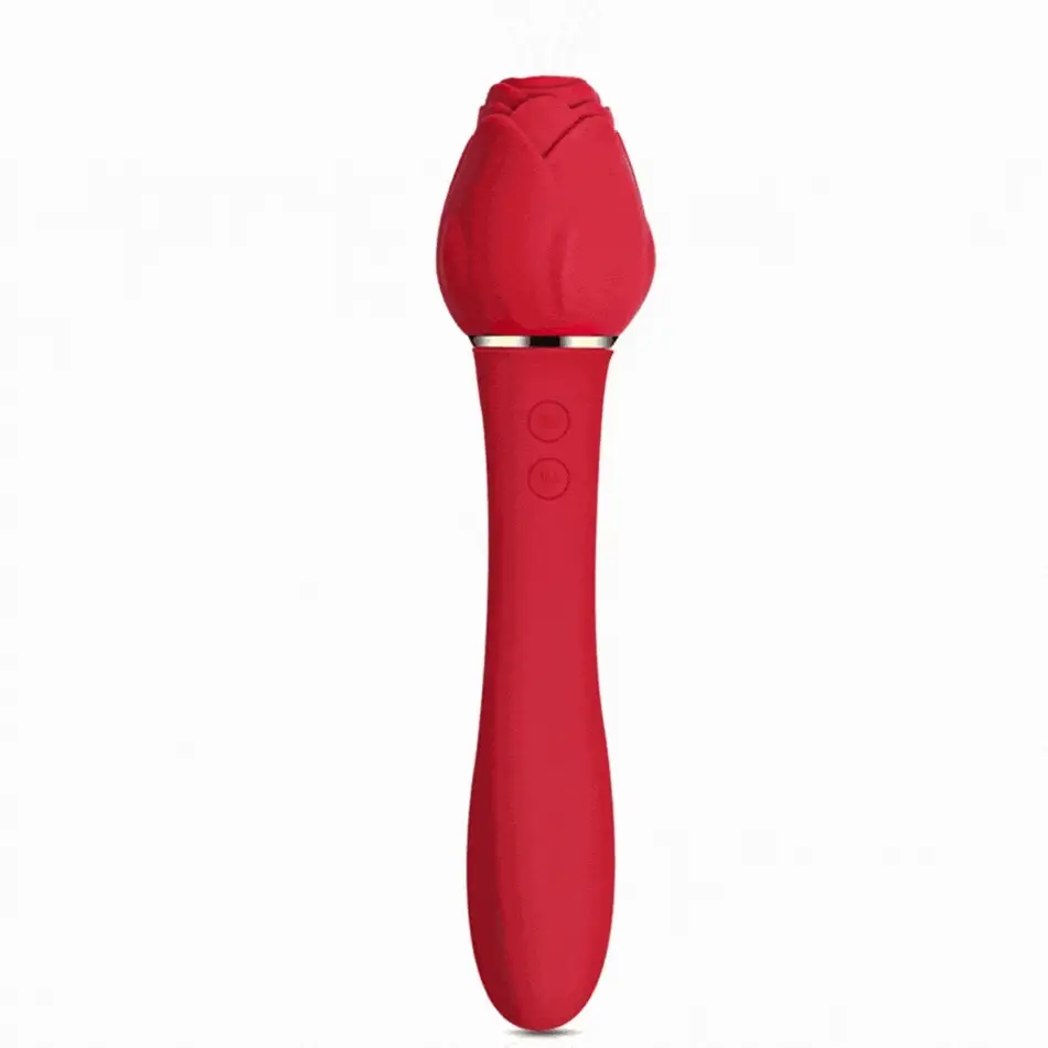 VigorLove - Rose Sucking G Spot Vibrator Clit Sucker Nipple Toy