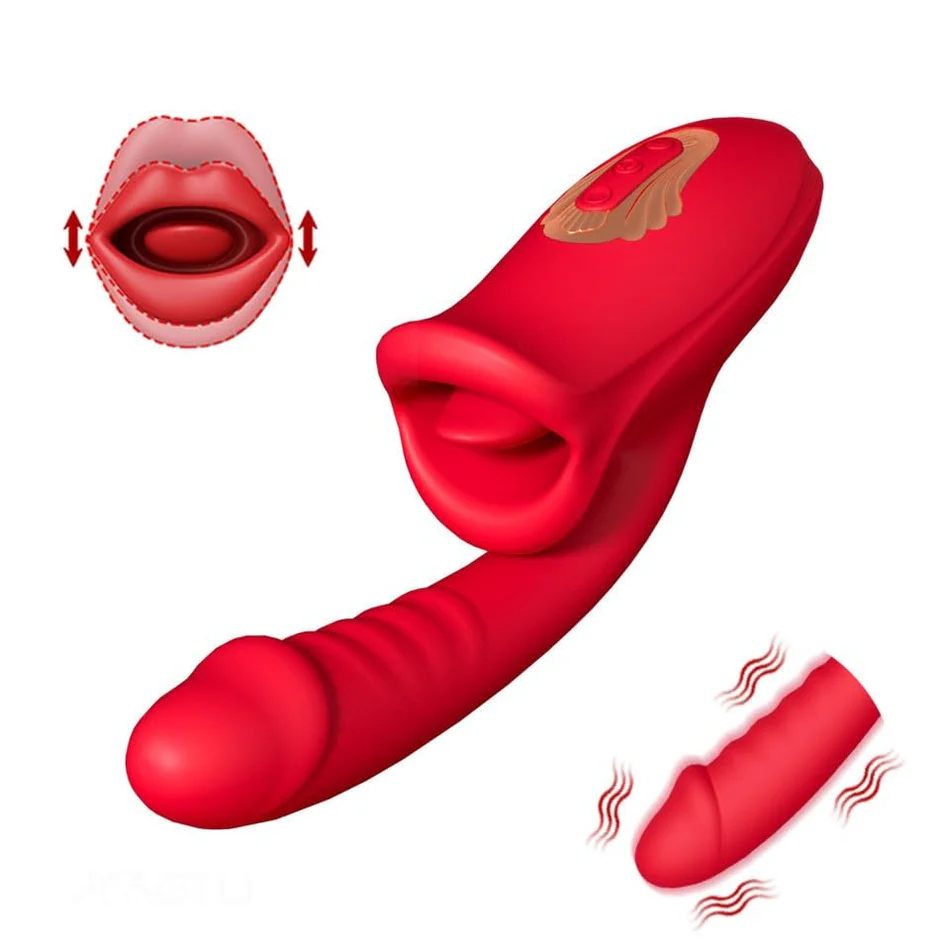 VigorLove - Rose Muncher Bite Vibrator G Spot Clitoris Stimulator