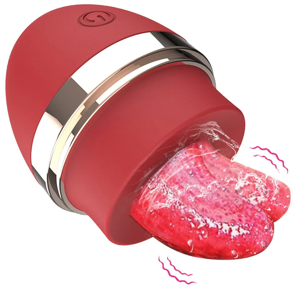 VigorLove - Licking Tongue 10 Modes Egg Vibration Medical Silicone