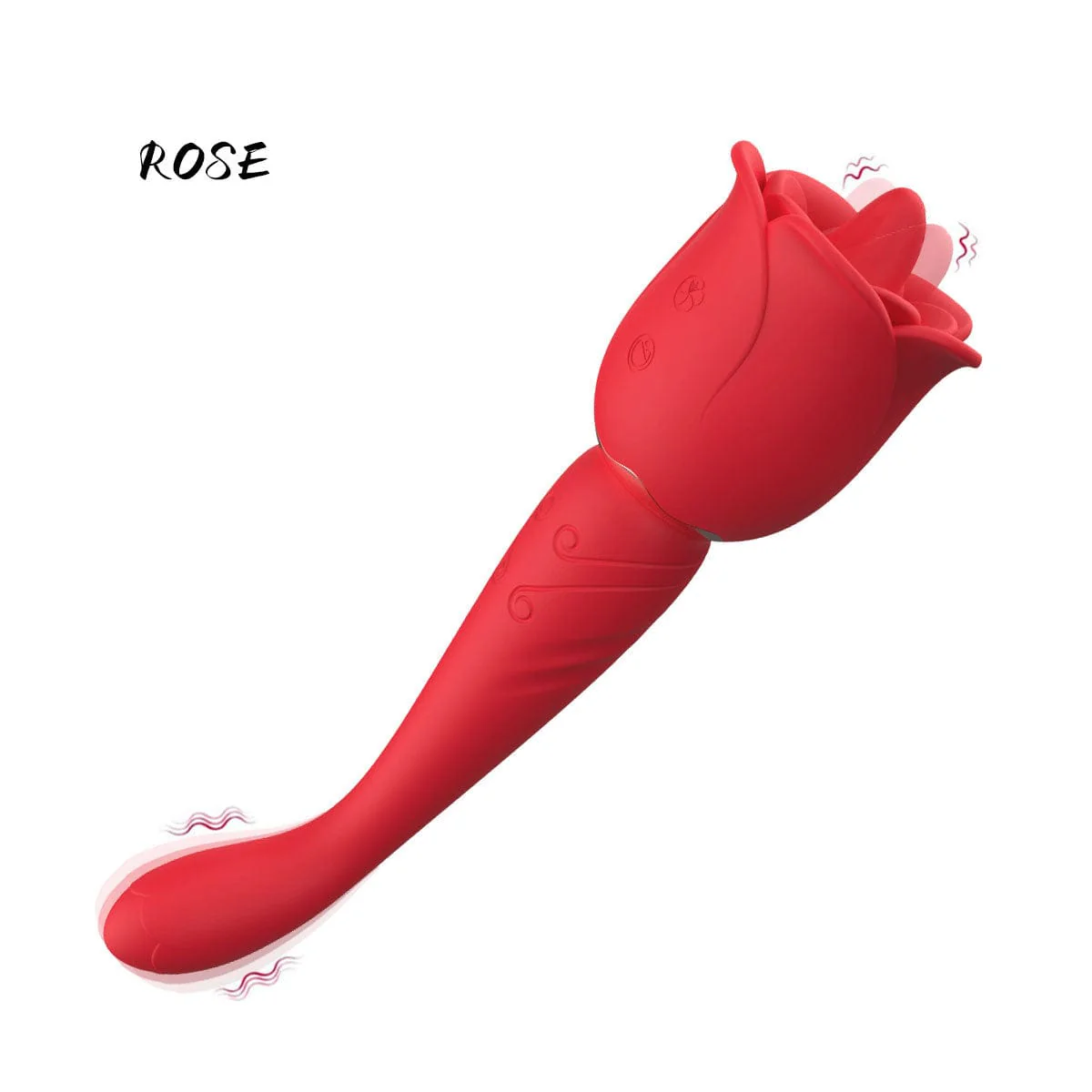 VigorLove - Rose Honey Tongue Licking Vibration G Point Massage Stick Nipple Masturbation Device