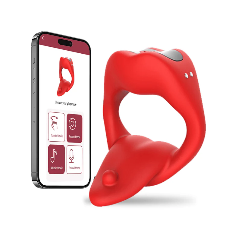 VigorLove - Penis Ring Tongue Design with 9 Vibration Modes