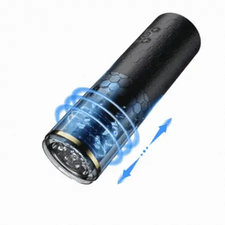 VigorLove - Samurai 3.0 - 10 Thrusting Spinning Telescopic And Rotating Masturbation Cup