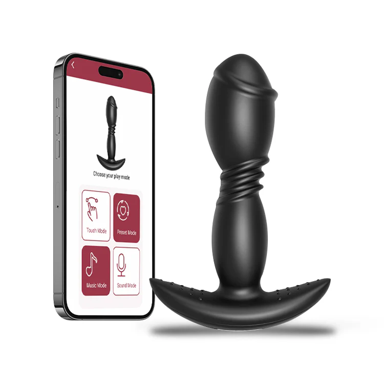 VigorLove - Remote App Control Dildo Butt Plug Vibrator Anal Sex Toys for Men