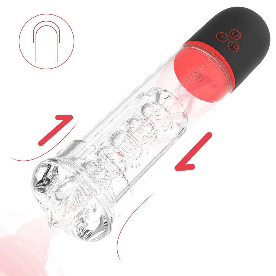 VigorLove - Men's Full Automatic Penis Trainer Intelligent Suction Vacuum Aircraft Cup