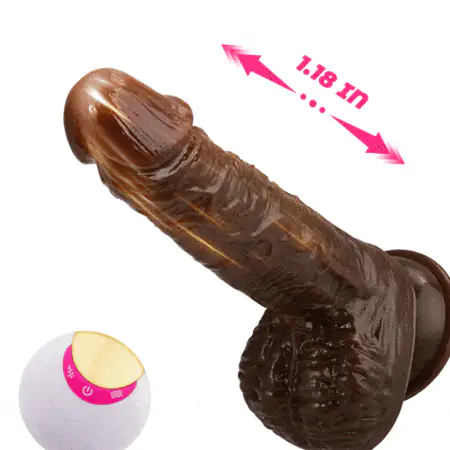 6.69‘’ VigorLove - 8 Thrusting Vibrating Simulation Penis Wireless Vibration Dildo