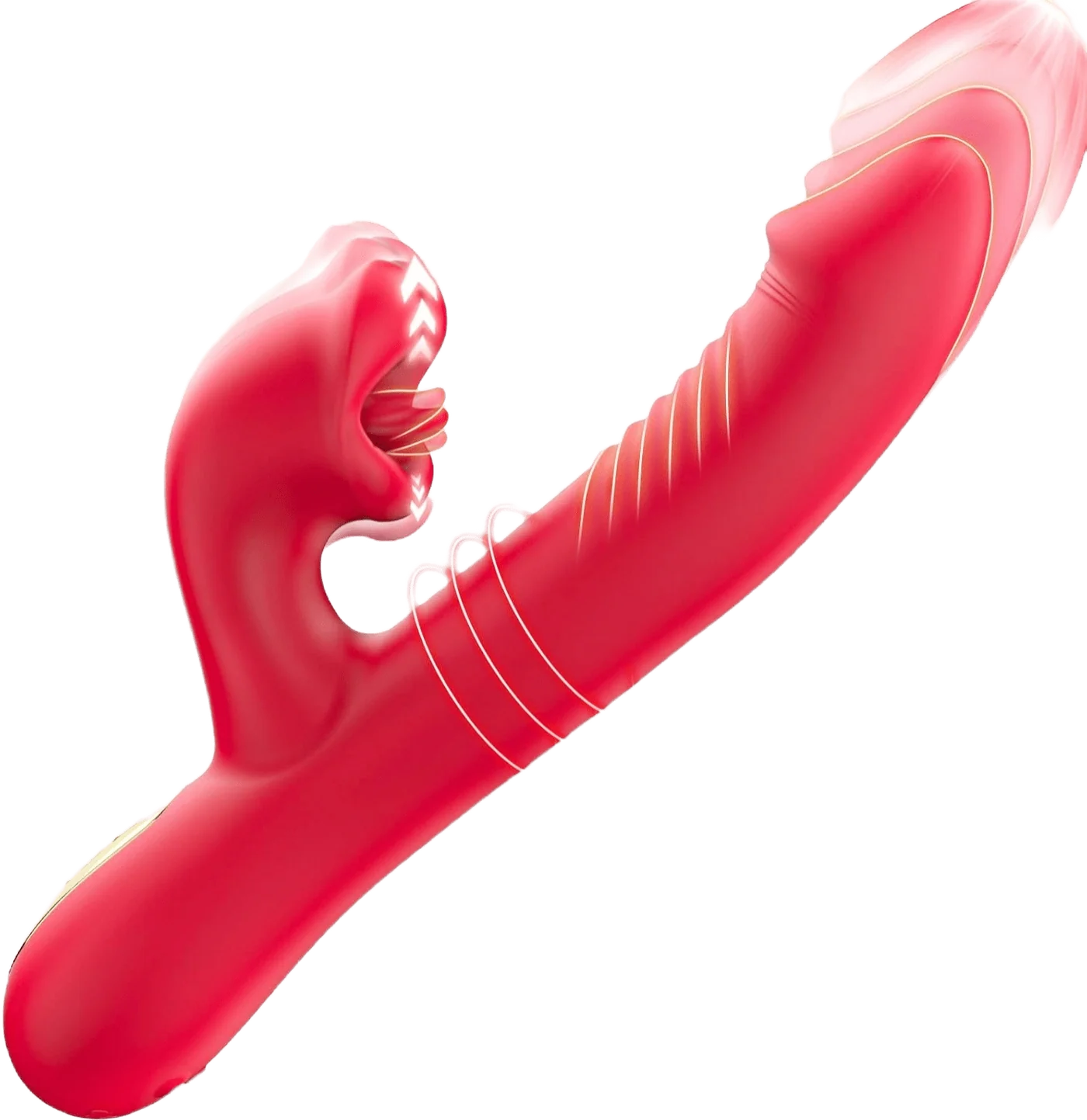 Upgraded Rose Muncher 5 In 1 Thrusting Clitoral G Spot Vibrator