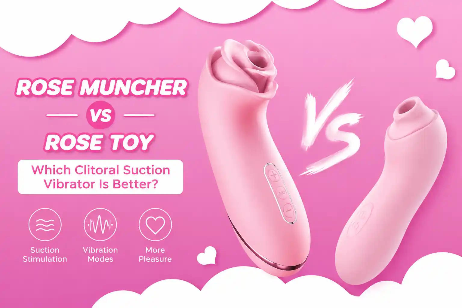 Rose Muncher compared with traditional rose toys in a clitoral suction vibrator guide